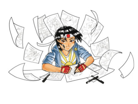 SAKURA Kit Manga PIGMA SENSEI, étui de 4, noir