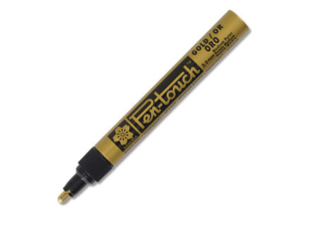SAKURA Marqueur permanent Pen-Touch Moyen, or