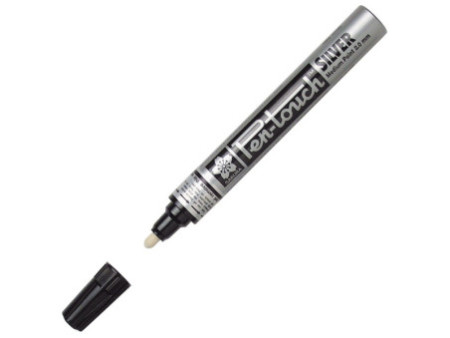 SAKURA Marqueur permanent Pen-Touch Moyen, argent