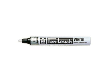 SAKURA Marqueur permanent Pen-Touch Moyen, blanc