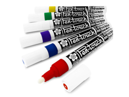 SAKURA Marqueur permanent Pen-Touch Fin, étui de 6