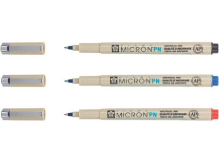 SAKURA Feutre fineliner Pigma Micron PN, kit de 3 Bureau