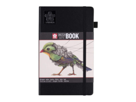 SAKURA Carnet de croquis, 130 x 210 mm, noir/blanc crème