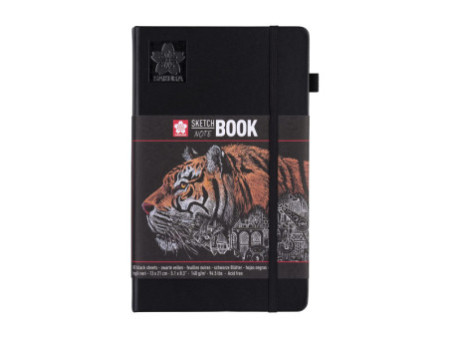 SAKURA Carnet de croquis, 130 x 210 mm, noir