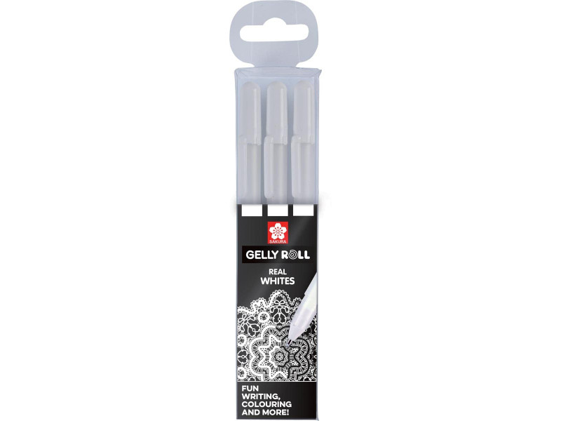 SAKURA Stylo roller encre gel Gelly Roll Bright White 0,4 mm