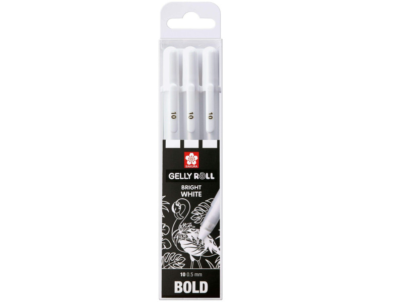 SAKURA Stylo roller encre gel Gelly Roll Bright White 0,5 mm
