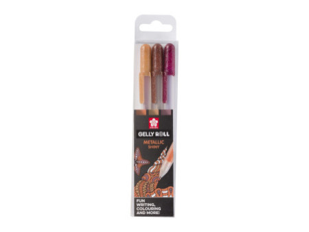 SAKURA Stylo roller à encre gel Gelly Roll Metallic 'Nature'