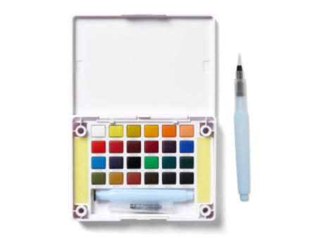 SAKURA Peinture aquarelle Koi Water Colors Sketch Box 24