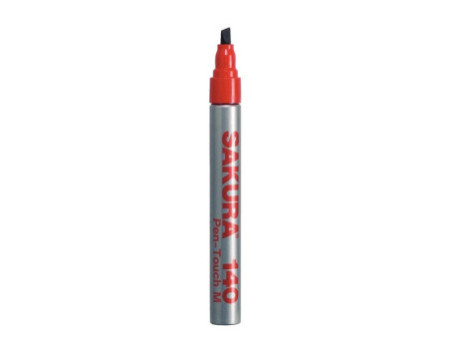 SAKURA Marqueur permanent Pen-touch 140, 4 mm, rouge