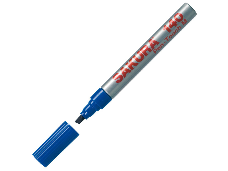SAKURA Marqueur permanent Pen-touch 140, 4 mm, bleu