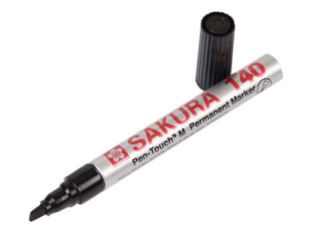 SAKURA Marqueur permanent Pen-touch 140, 4 mm, noir
