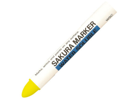 SAKURA Marqueur craie CRAYON MARKER, hydrosoluble, jaune