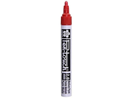 SAKURA Marqueur permanent Pen-Touch Moyen, rouge