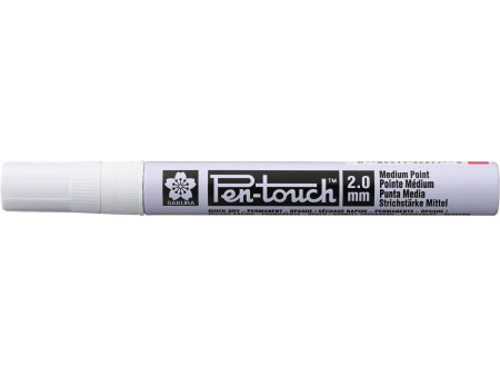 SAKURA Marqueur permanent Pen-Touch Moyen, rouge fluo