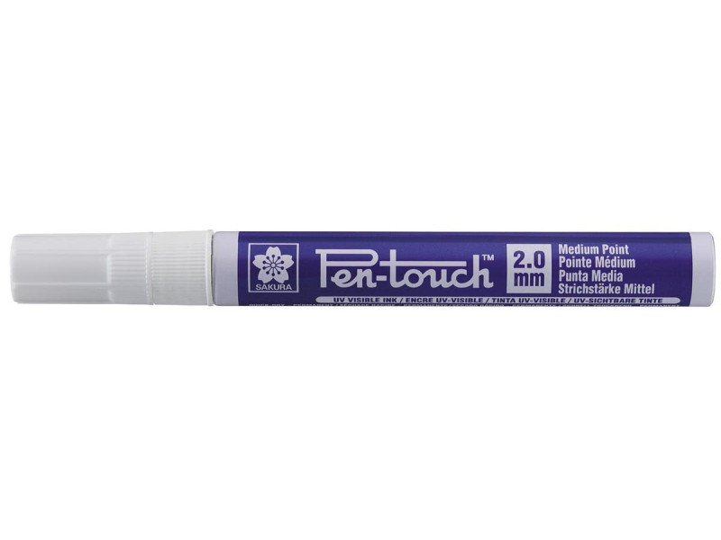 SAKURA Marqueur permanent Pen-Touch UV Moyen, bleu uv