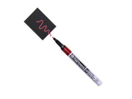 SAKURA Marqueur permanent Pen-Touch Fin, rouge