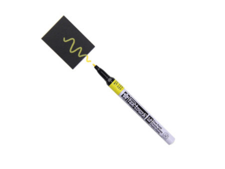 SAKURA Marqueur permanent Pen-Touch Fin, jaune