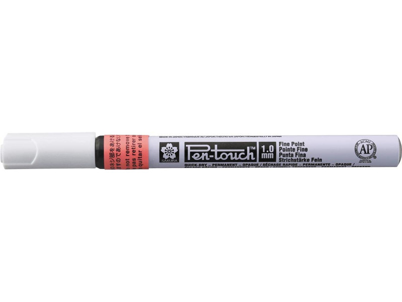 SAKURA Marqueur permanent Pen-Touch Fin, rouge fluo