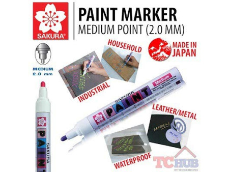 SAKURA Marqueur permanent Paint Marker moyen, bleu