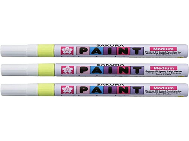 SAKURA Marqueur permanent Paint Marker moyen, jaune fluo