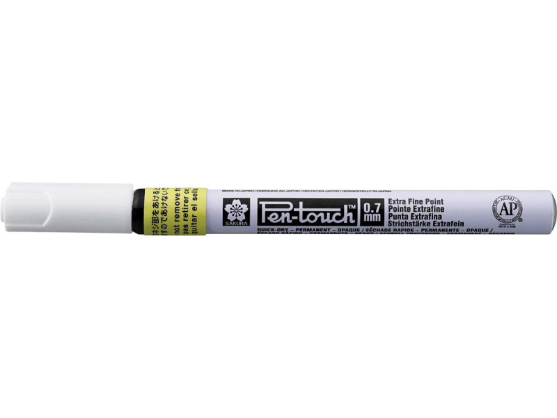 SAKURA Marqueur permanent Pen-touch Extra Fin, jaune fluo