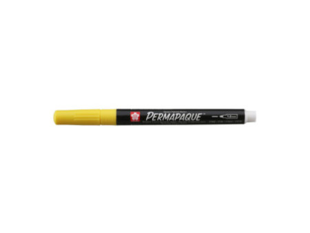 SAKURA Marqueur permanent Permapaque fin, jaune