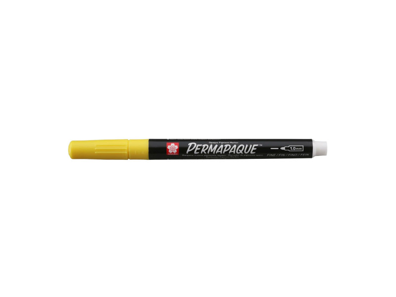 SAKURA Marqueur permanent Permapaque fin, jaune