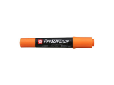 SAKURA Marqueur permanent Permapaque, double pointe, orange