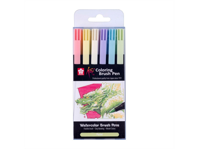 SAKURA Feutre pinceau Koi Colouring Brush Pen 'Pastel'