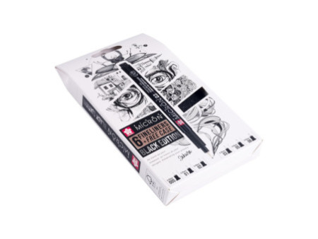 SAKURA Feutre fin Pigma Micron, set de 6 + étui GRATUIT