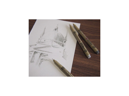 SAKURA Feutre pointe fine PIGMA MICRON, étui de 8, noir