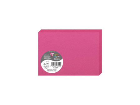 Pollen by Clairefontaine Carte double C6, rose fuchsia