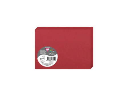Pollen by Clairefontaine Carte double C6, rouge groseille