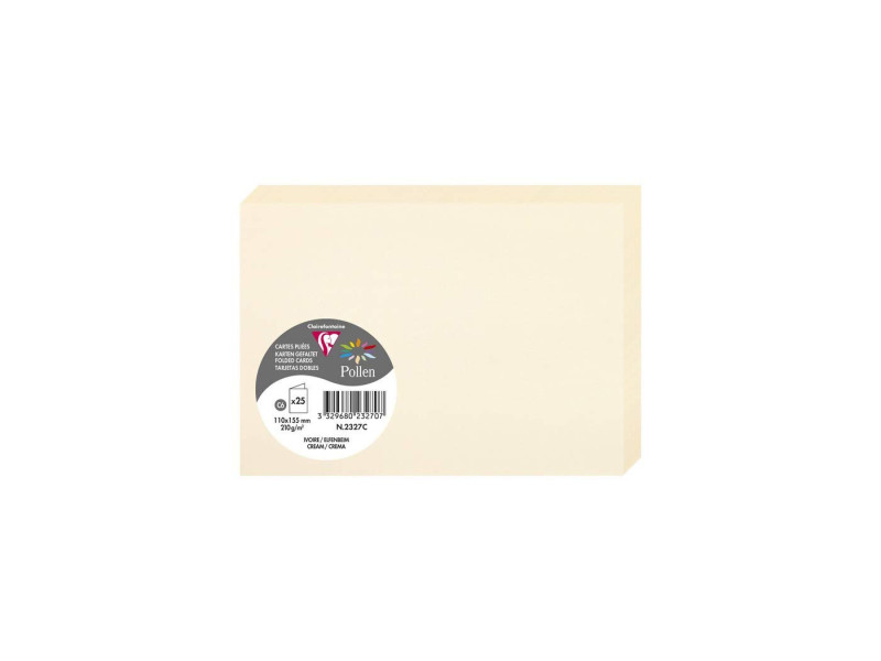 Pollen by Clairefontaine Carte double C6, ivoire