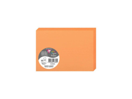 Pollen by Clairefontaine Carte double C6, clémentine