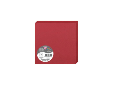 Pollen by Clairefontaine Carte double 135 mm,rouge groseille