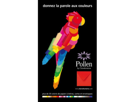 Pollen by Clairefontaine Carte double DL, blanc irisé
