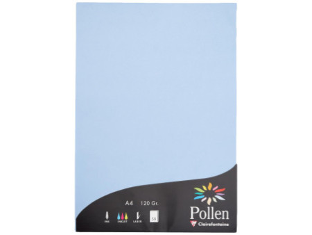 Pollen by Clairefontaine Papier A4, bleu lavande