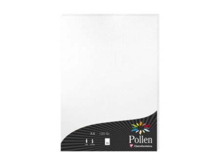 Pollen by Clairefontaine Papier A4, blanc irisé