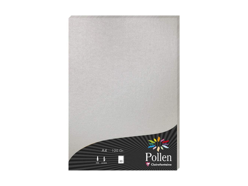 Pollen by Clairefontaine Papier A4, argent