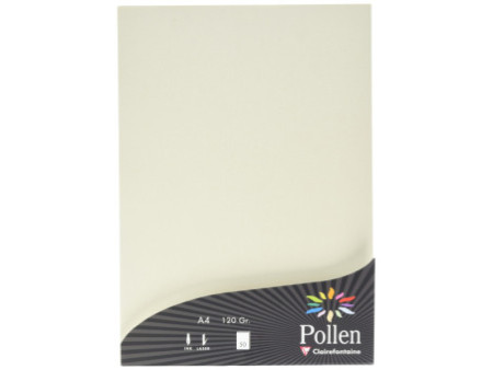 Pollen by Clairefontaine Papier A4, ivoire irisé