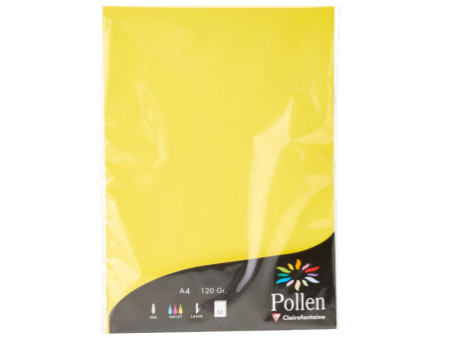 Pollen by Clairefontaine Papier A4, jaune soleil