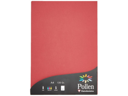 Pollen by Clairefontaine Papier A4, bordeaux