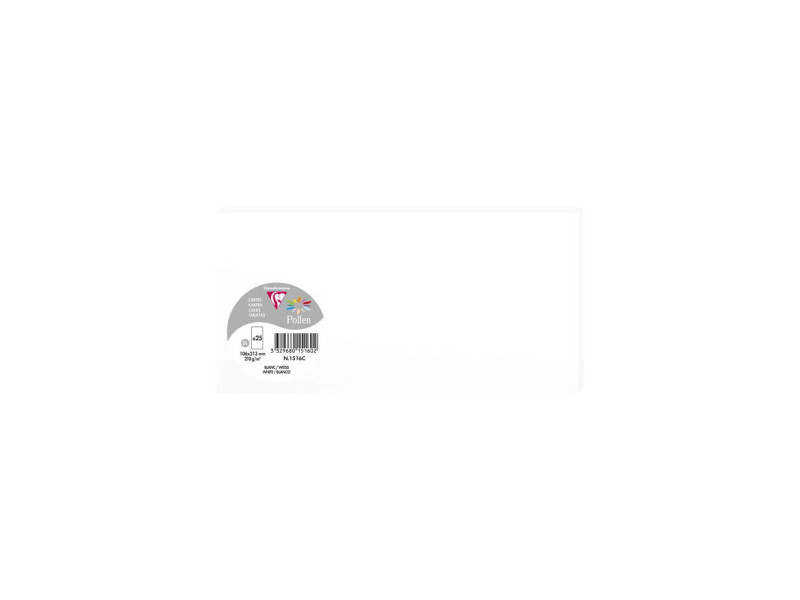 Pollen by Clairefontaine Carte DL, blanc