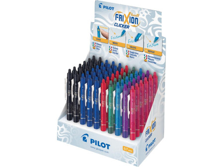 PILOT Stylo roller FRIXION BALL CLICKER 07, présentoir de 60