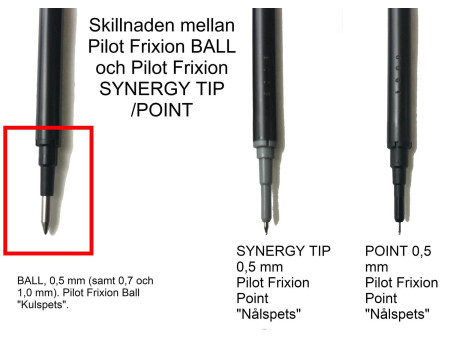 PILOT Recharge pour roller FRIXION BALL BLS-FR5, noir