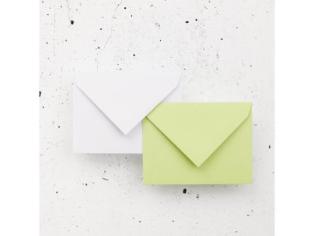 Pollen by Clairefontaine Enveloppes 75 x 100 mm, blanc