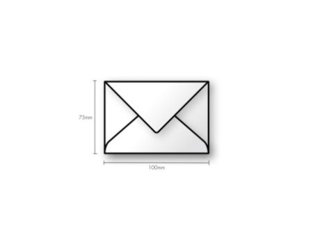 Pollen by Clairefontaine Enveloppes 75 x 100 mm, blanc