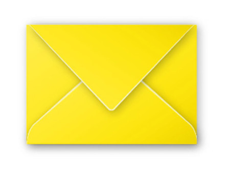 Pollen by Clairefontaine Enveloppes 75 x 100 mm,jaune soleil
