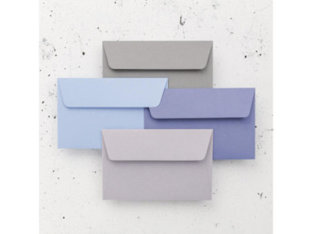 Pollen by Clairefontaine Enveloppes 90 x 140 mm, gris koala